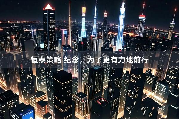 恒泰策略 纪念，为了更有力地前行